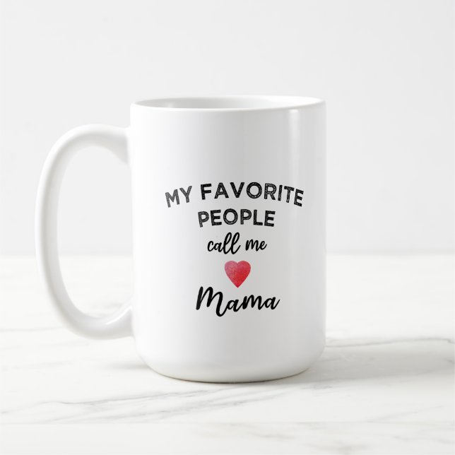 Mug Appellez-moi MAMA Grand-mère Matriarche Surnom de  (Gauche)