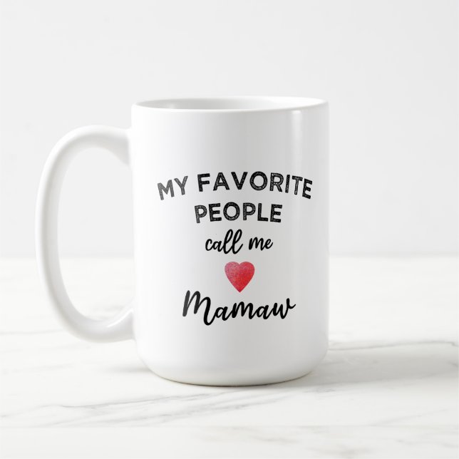 Mug Appellez-moi MAMAW Surnom de grand-mère sud-appala (Gauche)