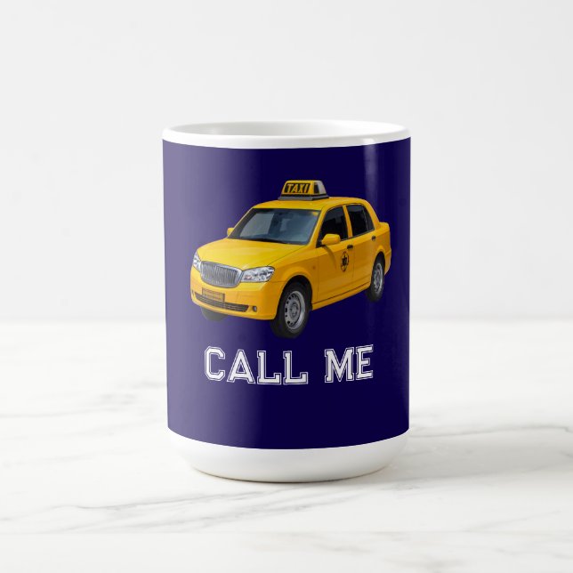 Mug Appellez-Moi Taxi drôle (Centre)
