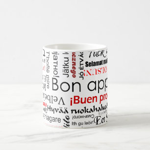 Mug Appetit de fève dans la typographie différente d