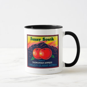 Mug Apple du sud ensoleillé LabelHobart, Australie