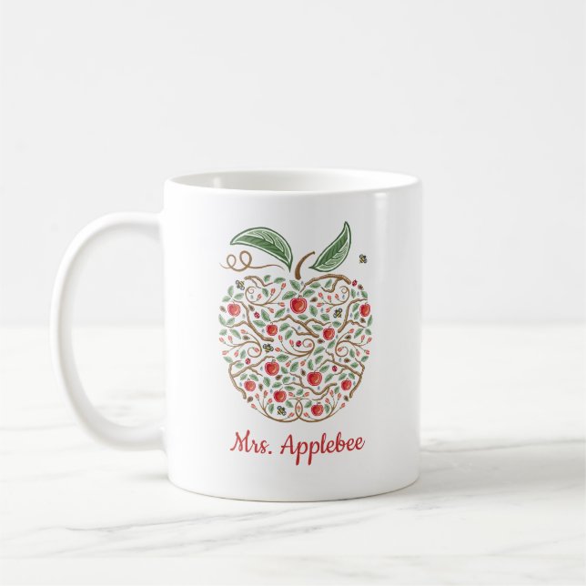 Mug Apple Enseignant Graines de Connaissance (Gauche)