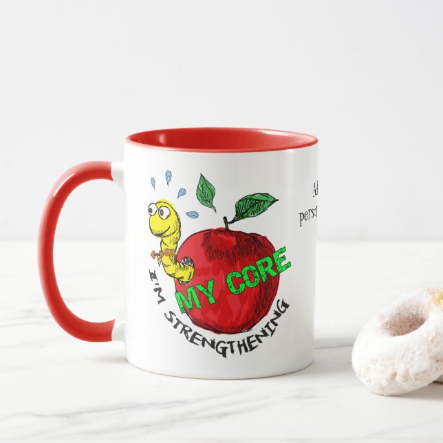 Mug Apple envahisseur personnalisé (Avec donut)
