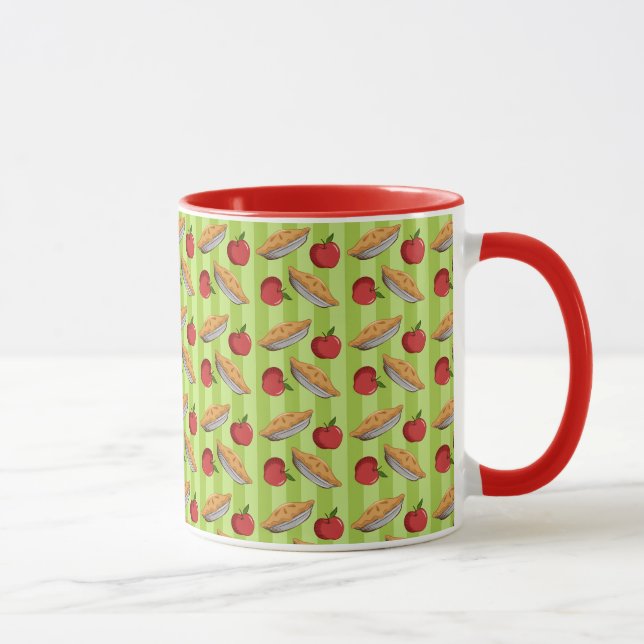 Mug Apple et motif de tarte (Droite)
