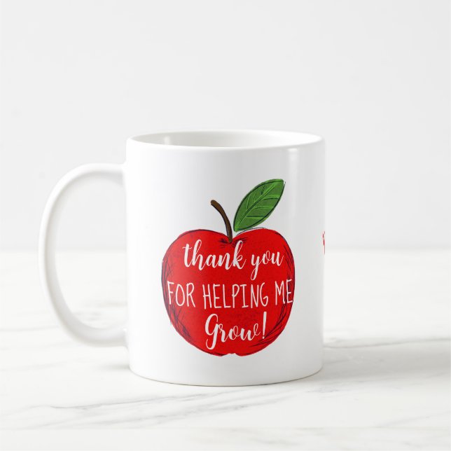 Mug Apple, merci de nous aider à faire grandir les ens (Gauche)