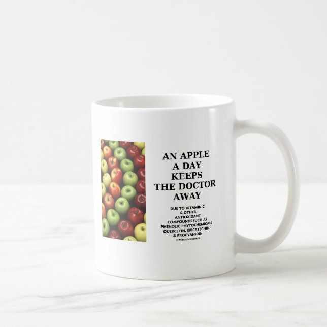 Mug Apple par jour garde le docteur Away (le conseil (Droite)