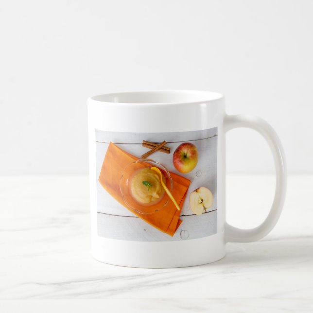 Mug Applesauce à la cannelle et cuillère orange (Droite)