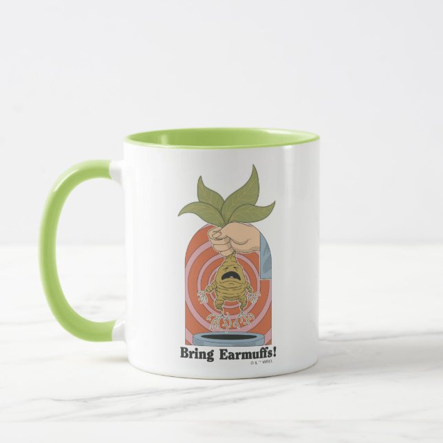 Mug "Apportez des cache-oreilles !" Graphisme Mandrake (Gauche)
