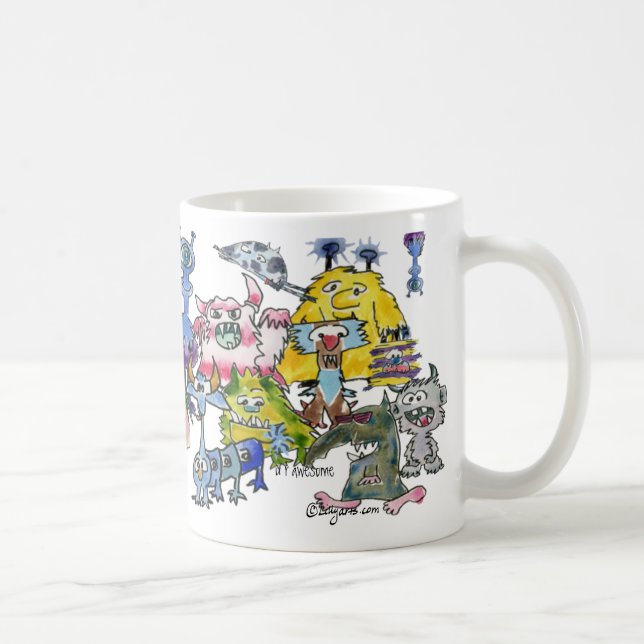 Mug Appréciation Alien Merci Drôle Drôle Dessin (Droite)