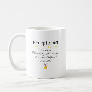 Mug Appréciation amusante de réceptionniste