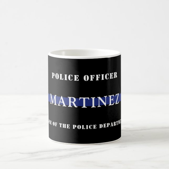 Mug Appréciation de l'agent de police de la ligne bleu (Centre)