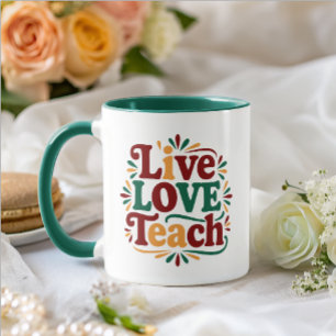Mug Appréciation de l'enseignant de l'arc-en-ciel