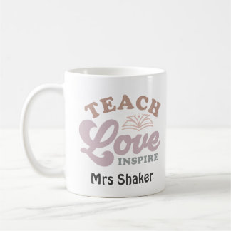 Mug Appréciation de l'enseignant Enseigner l'amour Ins