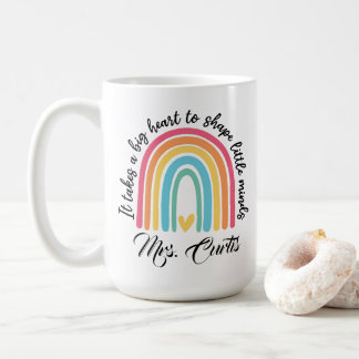 Mug Appréciation de l'enseignant Il faut un grand coeu