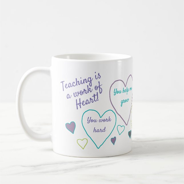 Mug Appréciation De L'Enseignant L'Enseignement Est Un (Gauche)