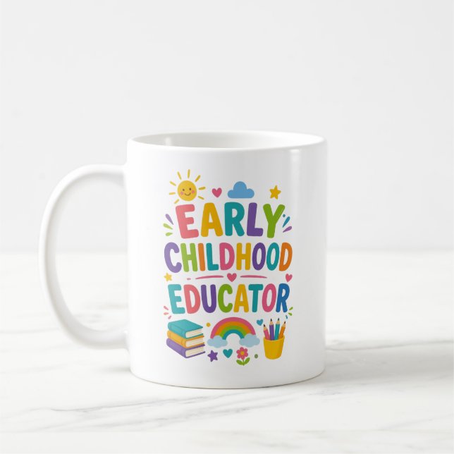 Mug Appréciation des éducateurs de la petite enfance (Gauche)
