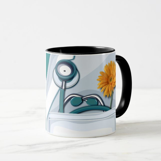 Mug Appréciation du docteur, cadeau de jour des médeci (Devant droit)