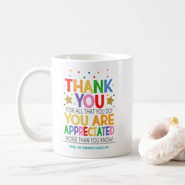 Mug Appréciation du Merci  (Avec donut)