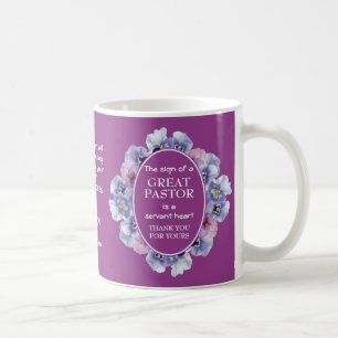 Mug Appréciation du pasteur floral