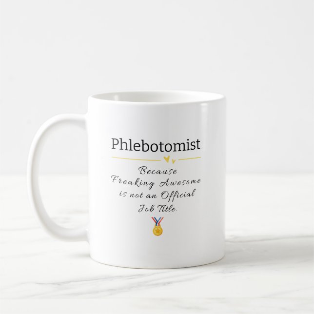Mug Appréciation follement phlébotomiste (Gauche)