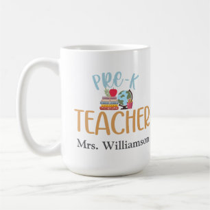Mug Appréciation personnalisée de l'enseignant préK