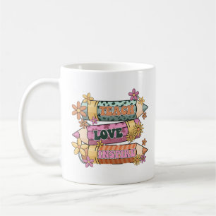 Mug Apprendre Amour Inspirer Design Rétro