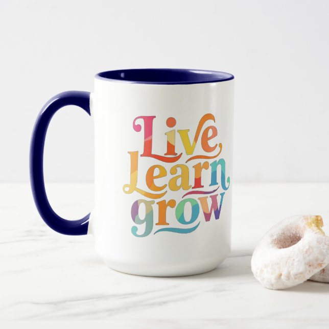 Mug Apprendre en direct (Avec donut)