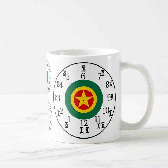 Mug Apprendre les chiffres en amharique et le temps de (Droite)