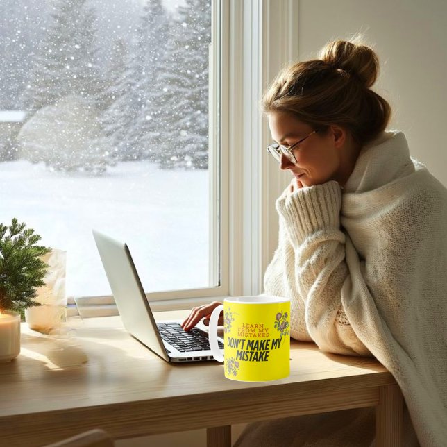 Mug Apprenez de mon erreur ne faites pas d'erreur (Créateur téléchargé)