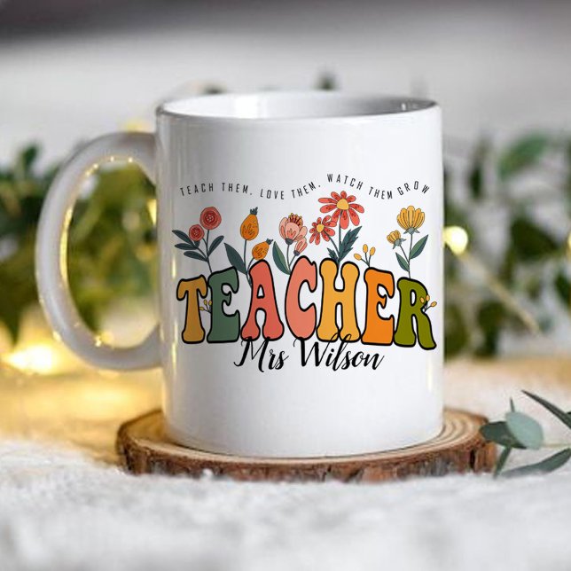 Mug Apprenez-Leur À Les Aimer, À Les Regarder. Profess (Teach Them Love Them Watch . Personalized Teacher mug)