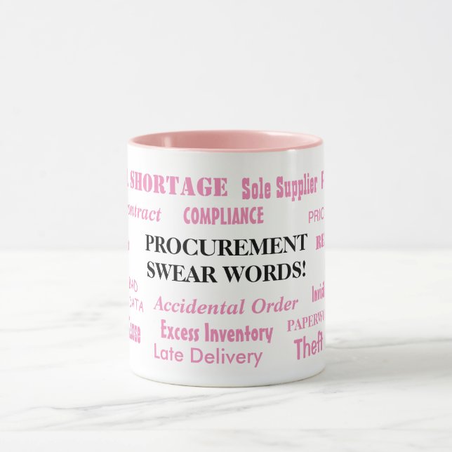 Mug Approvisionnement jurer les mots Femme Gestionnair (Centre)