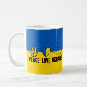 Mug Appui ukrainien au drapeau ukrainien