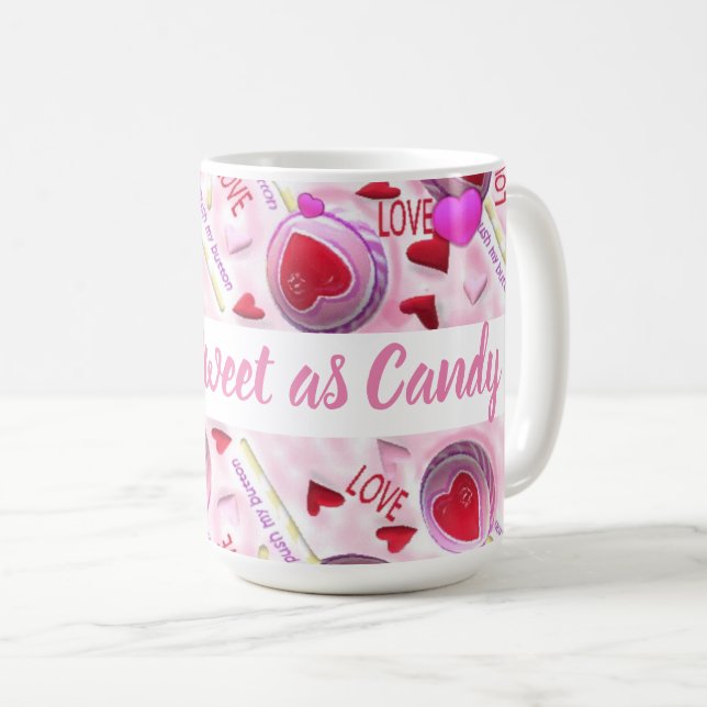 Mug Appuyer sur mes boutons (Devant droit)