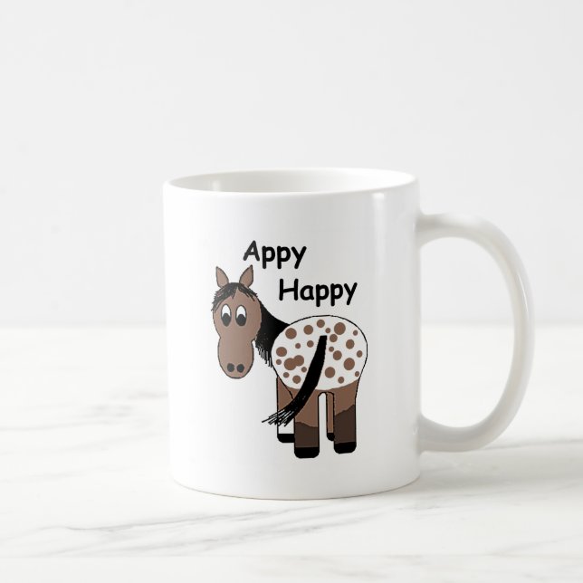 Mug Appy Happy ~ Cute Blanket Appaloosa Horse (Droite)