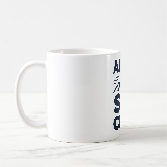 Mug Apres Ski Club Mountain Logo - Custom Mens Winter  (Gauche)