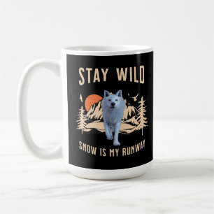 Mug Après Ski Snow Runway Wolf Art