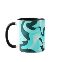 Aqua Abstrait et design Turquoise