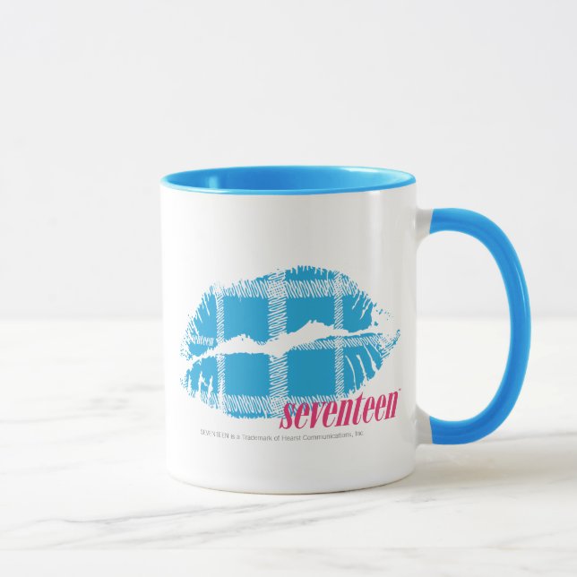 Mug Aqua de plaid (Droite)