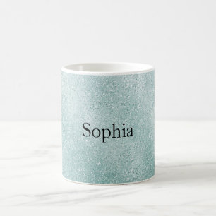 Mug Aqua Paillettes Noël Ombré