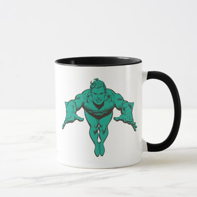 Mug Aquaman Déjeuner en avant - Turquoise (Droite)
