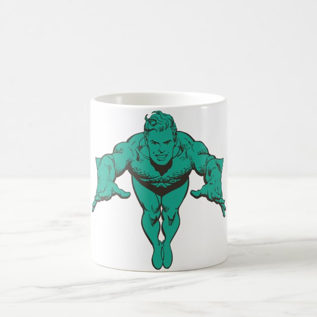 Mug Aquaman Déjeuner en avant - Turquoise (Centre)