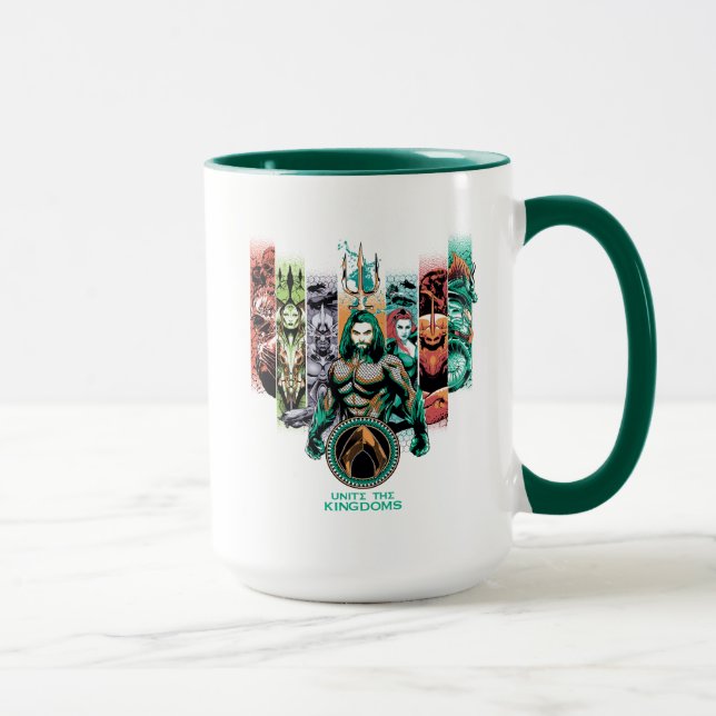 Mug Aquaman | Graphique d'Atlanteans "Unite The Kingdo (Droite)