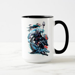Mug Aquaman Orm, Manta Noir, Tylosaur, & Ships