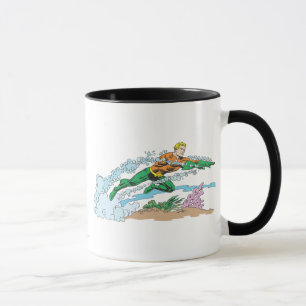 Mug Aquaman saute sur Coral