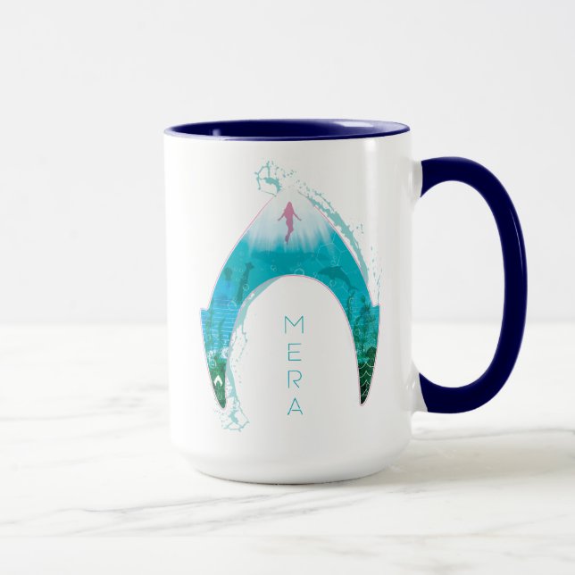 Mug Aquaman | See Through Mera Symbol Ocean Graphic (Droite)