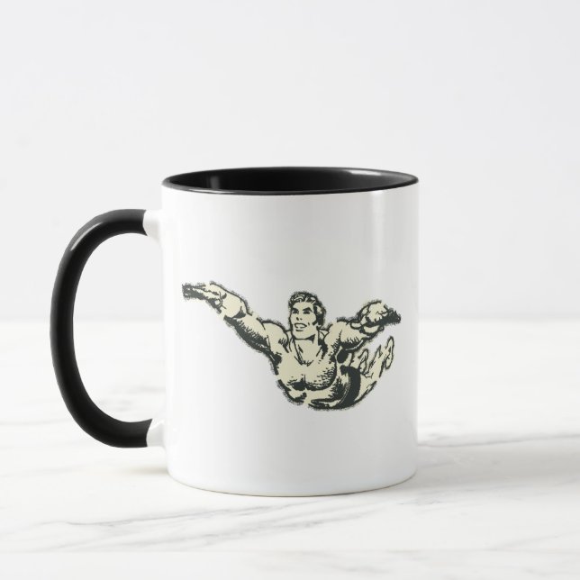 Mug Aquaman Soars BW (Gauche)