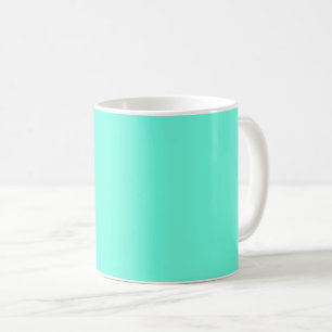 Mug Aquamarine bleu vert Turquoise couleur solide