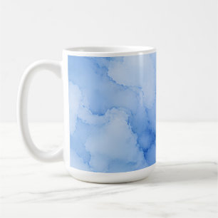 Mug Aquarelle Abstraite Bleu Clair