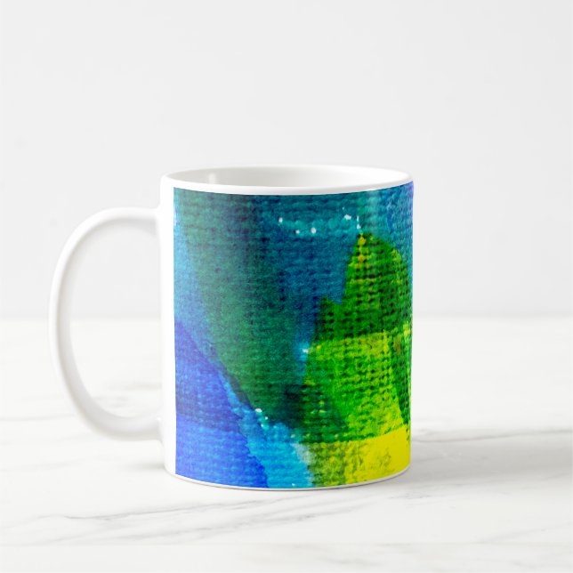 Mug aquarelle Abstraite peinte fond abstrait, acr (Gauche)