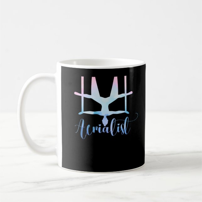 Mug Aquarelle Aérienne Yoga Soies Aérienne Femmes (Gauche)